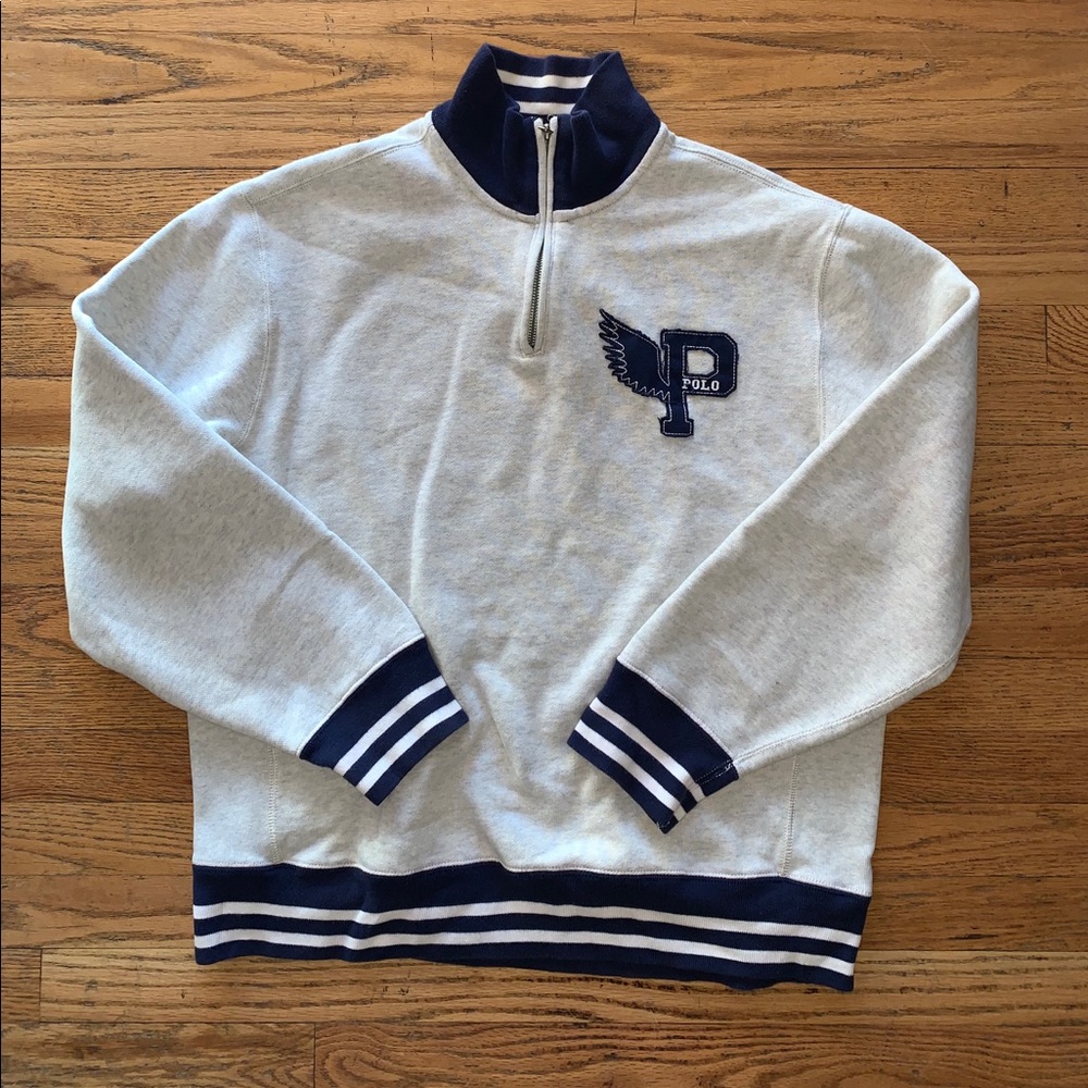 Ralph Lauren P-Wing. 3/4 Zip sweatshirt.
